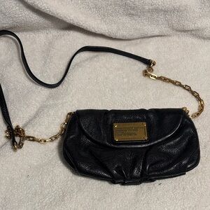 Marc Jacobs Black Leather Crossbody Bag